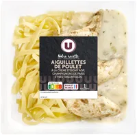 Aiguillette de poulet et tagliatelles