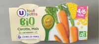 Plat bébé du midi Carotte et maïs, dès 4 mois - 2x120g - Petits pots bébé