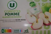 Gourdes compote allégée pomme 6x90g