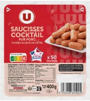 Saucisses cocktail fumées - x50, 400g