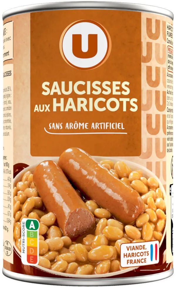 Saucisse haricot boîte 1/2 420g