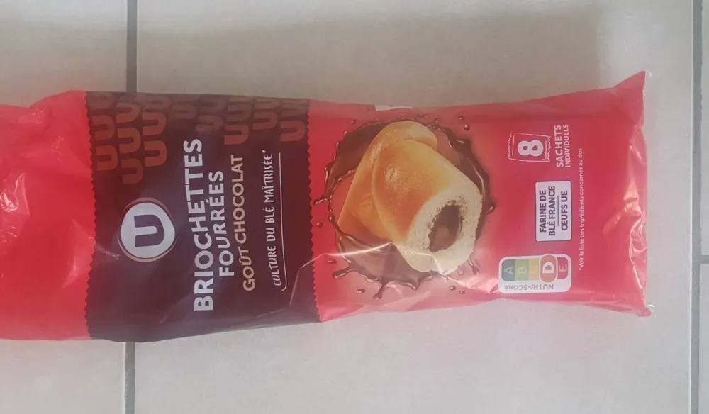 Briochettes fourrées goût Chocolat - x8, 310g