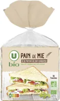 Pain mie à la farine complète grande tranches 500g