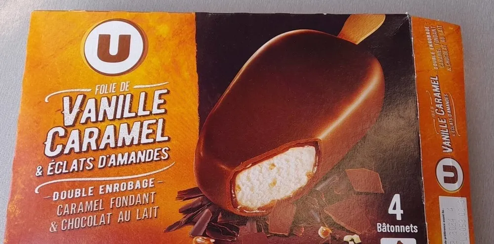 Bâtonnets glacés folie vanille caramel - X4 292G