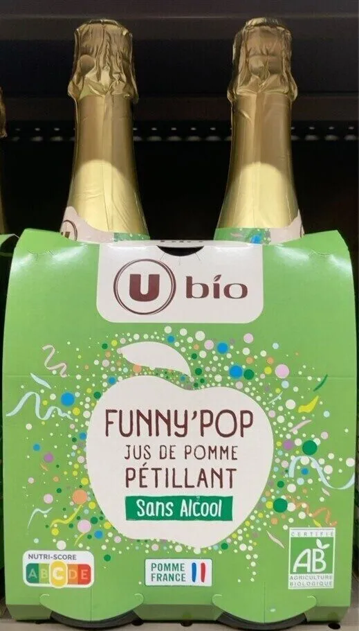 Jus de pomme pétillant