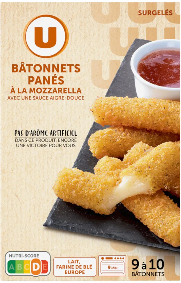 Sticks mozarella avec sauce red pepper 250g