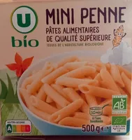 Pâtes Mini penne, étui carton de 500g