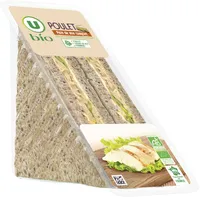 Sandwich pain de mie complet poulet rôti 140g