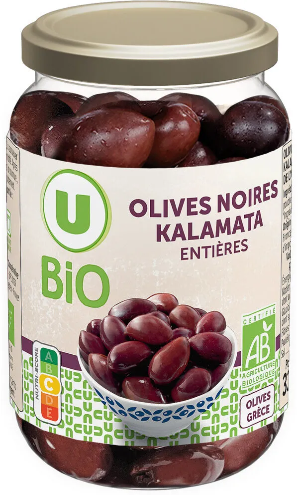 Olives noires au naturel Kalamata 200g
