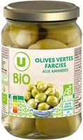 Olives vertes farcies aux amandes entières bocal 160g