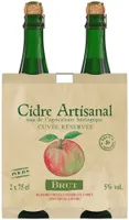 Cidre artisanal brut bio 5,5° 2x75cl