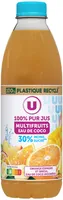 100% pur jus multifruits/eau de coco bouteille de 1l