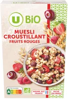 Céréales Muesli croustillant fruits rouges sachet 350g