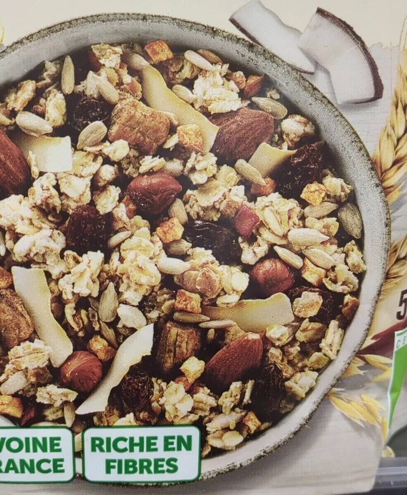 Müesli croustillant fruits et noix