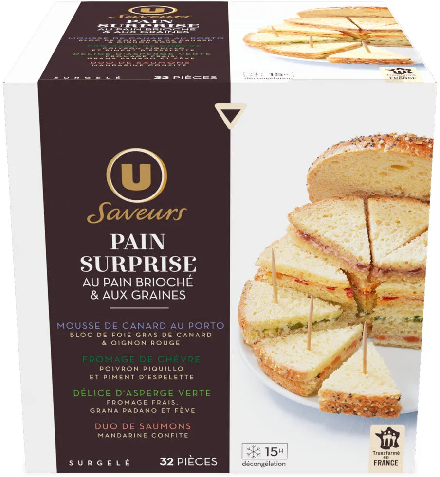 Pain surprise brioche aux graines - 400g