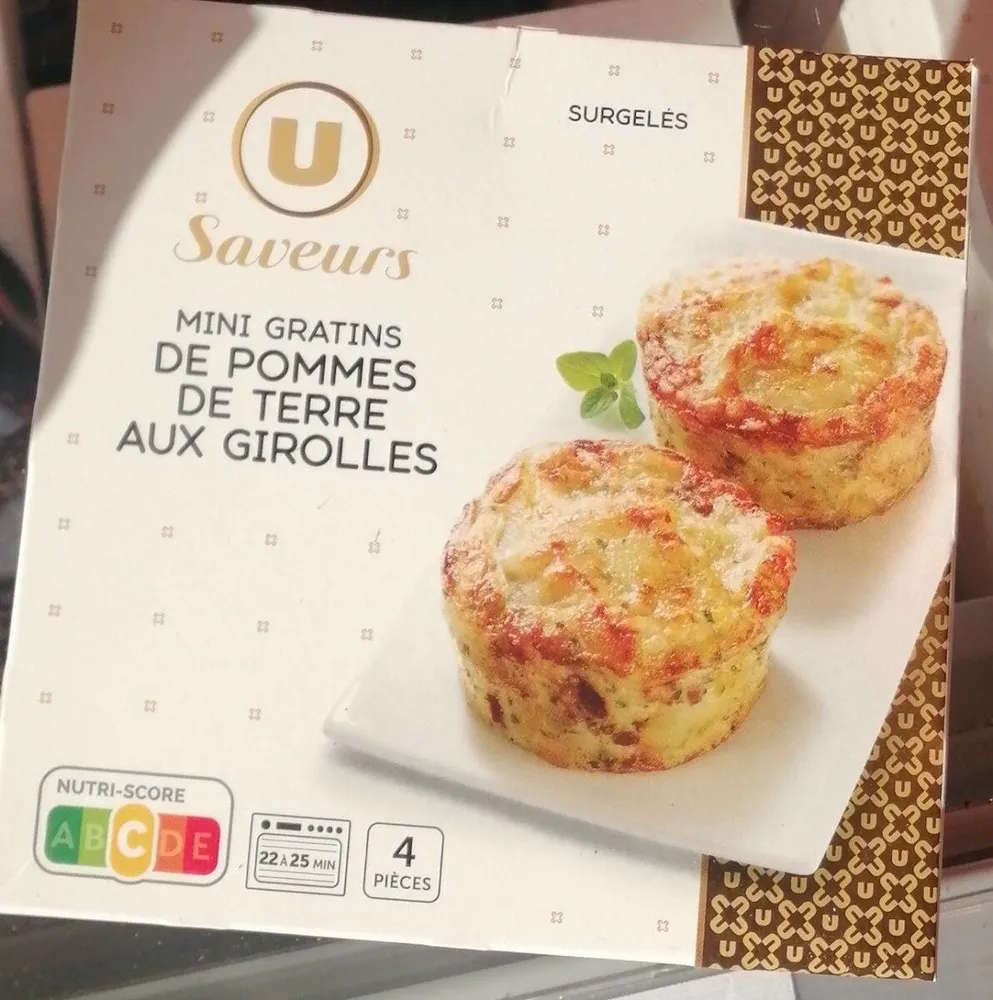 Mini gratin de pomme de terre aux girolles 400g