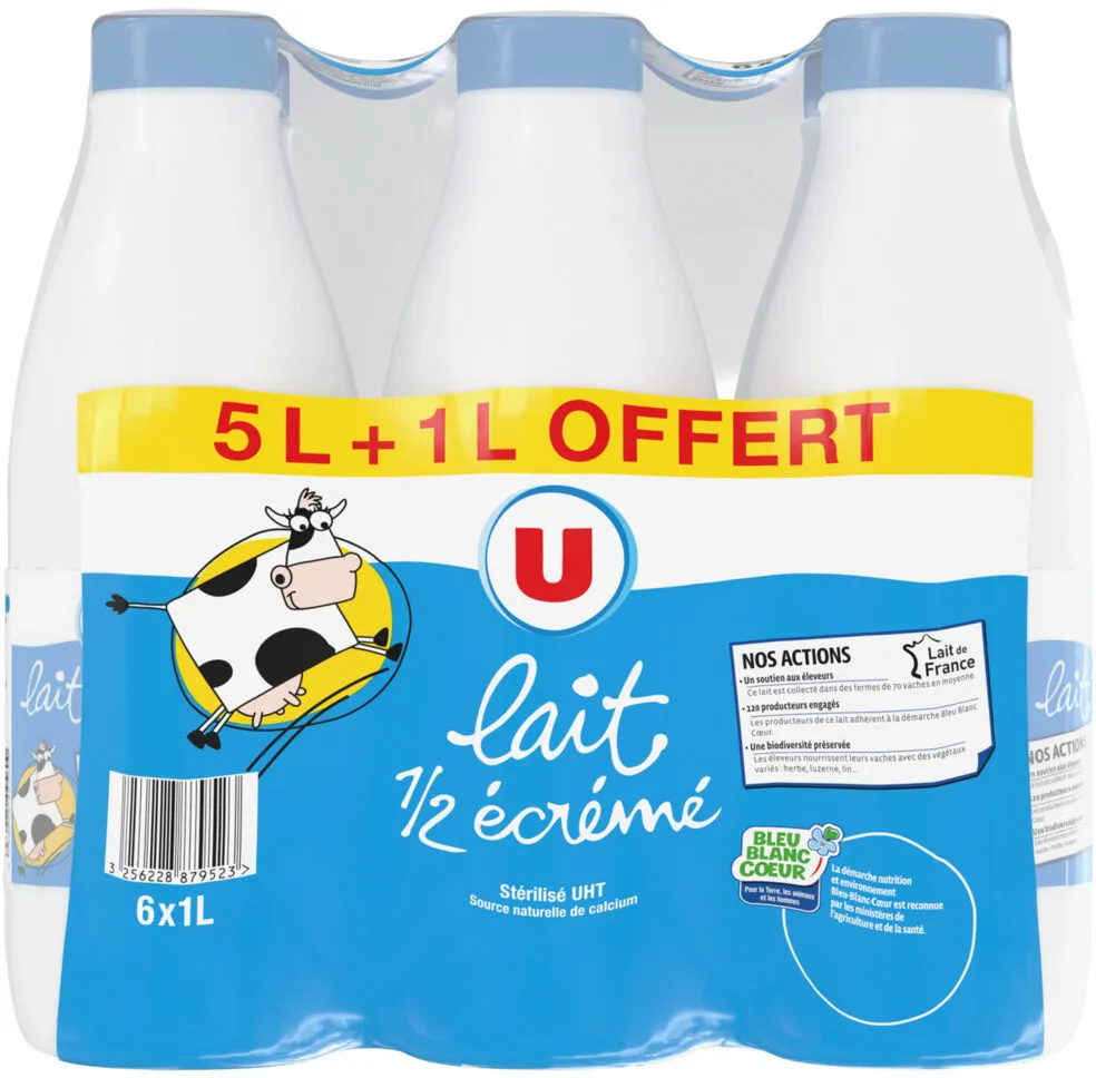 Lait 1/2 écrémé  U