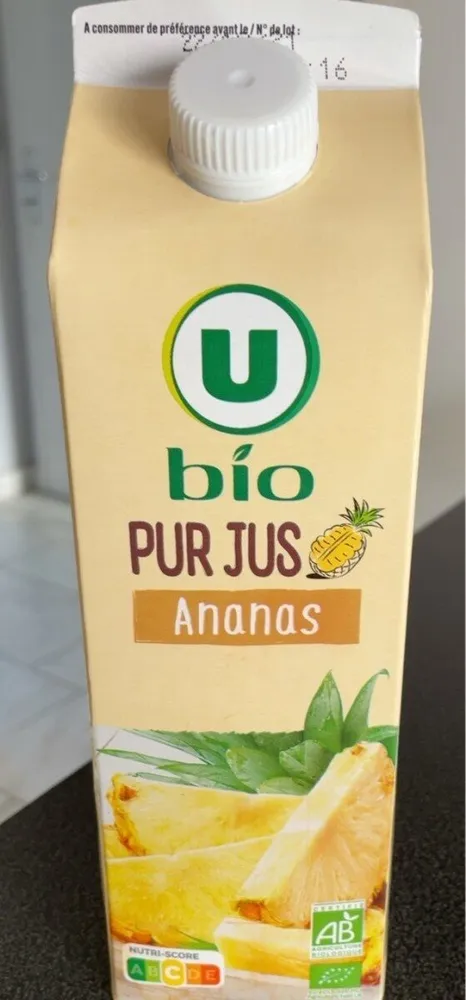 Pur jus ananas réfrigéré 1L