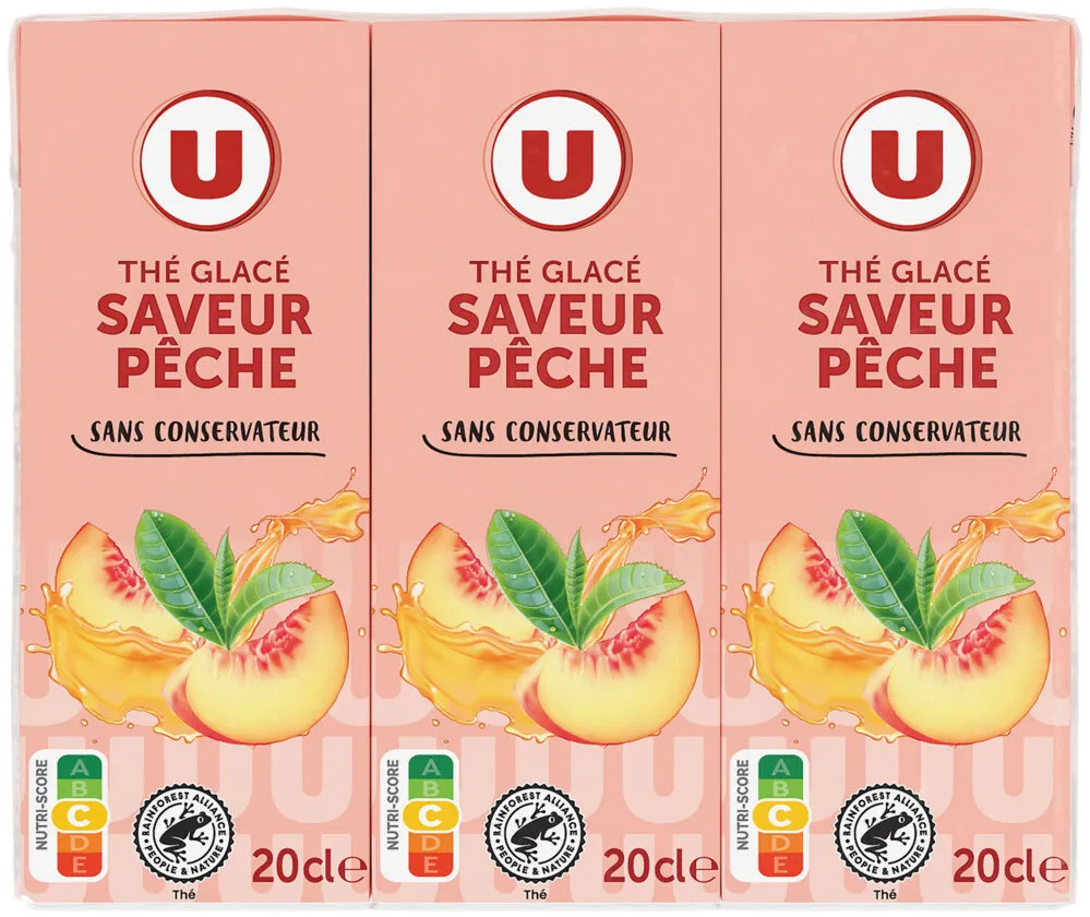 Boisson au thé glacé saveur pêche briquette 6x20cl