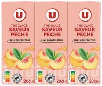 Boisson au thé glacé saveur pêche briquette 6x20cl