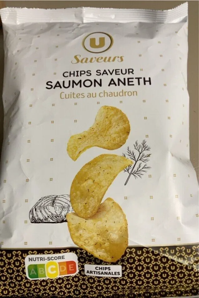 Chips saveur saumon fumé aneth et crème