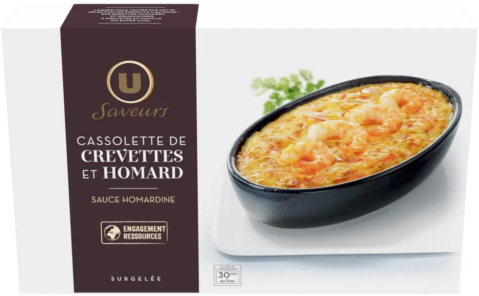 Cassolette de crevette et homard