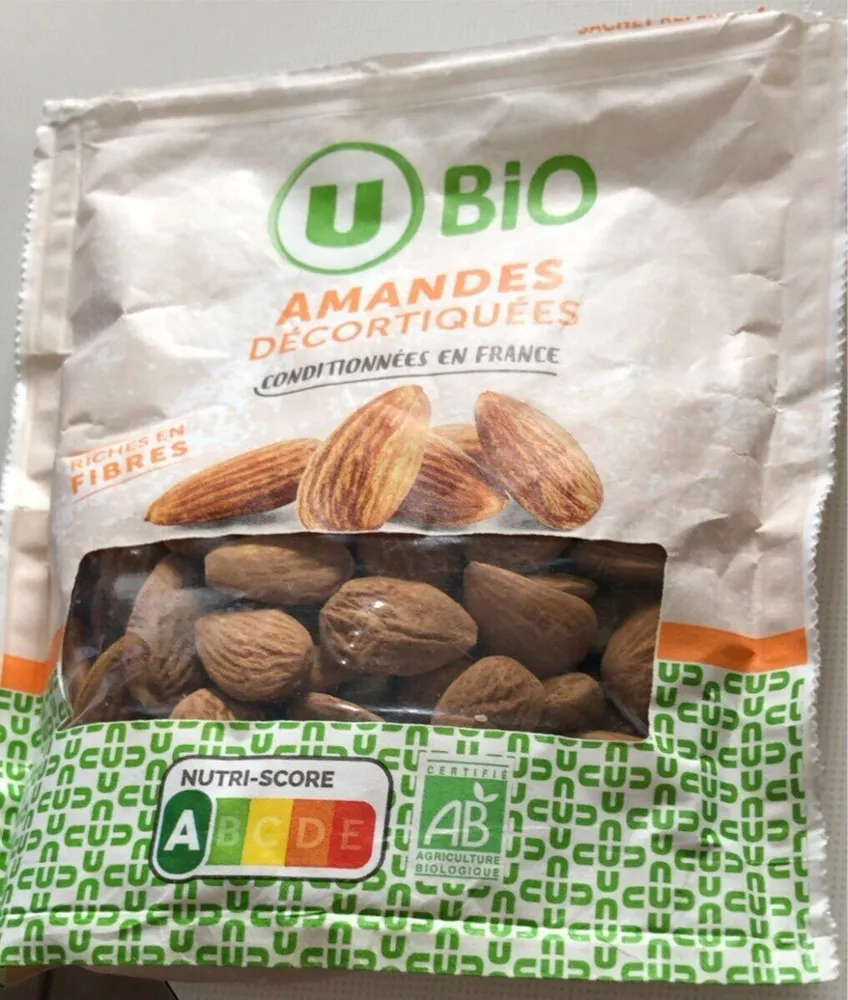 Amandes décortiquées bio - Sachet 125g