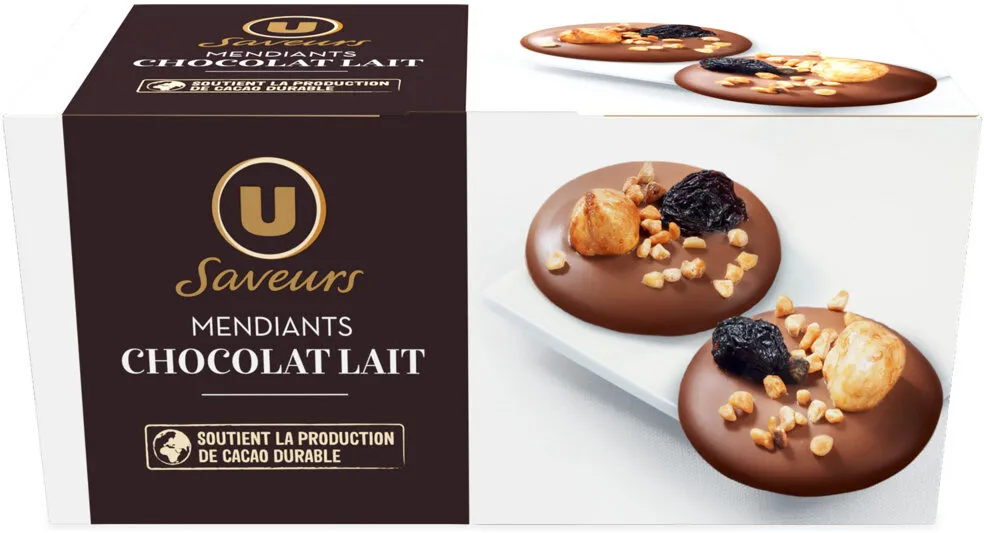 Mendiants chocolat lait ballotin 140g