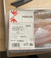 Filet de merlan sans peau, pêché en Atlantique Nord-Est, 200g