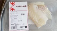 Filet de cabillaud, sans peau, pêché en Atlantique Nord Est