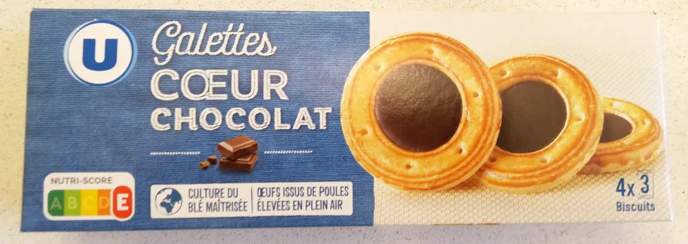 Galettes cœur chocolat