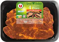 Côte échine avec os marinée mexicaine, France, barquette 4 pièces 700g
