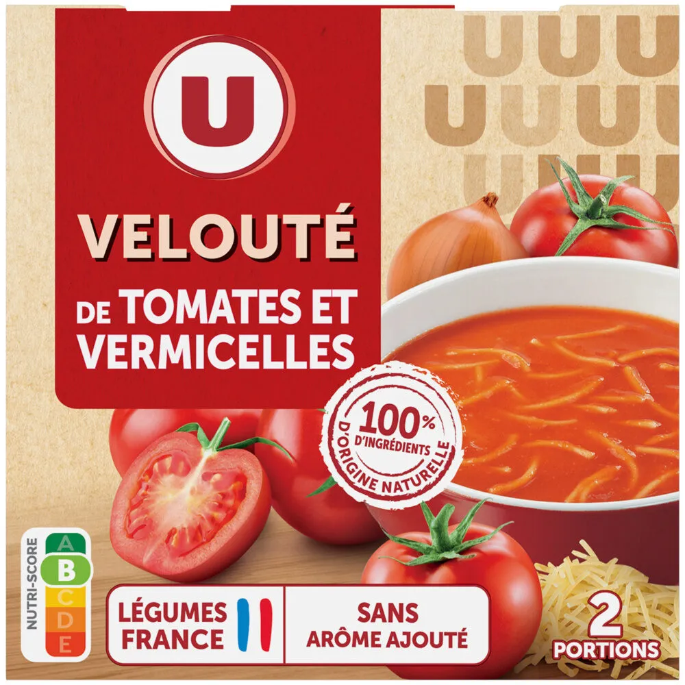 Soupe Velouté de tomate vermicelles brique 2x30Cl
