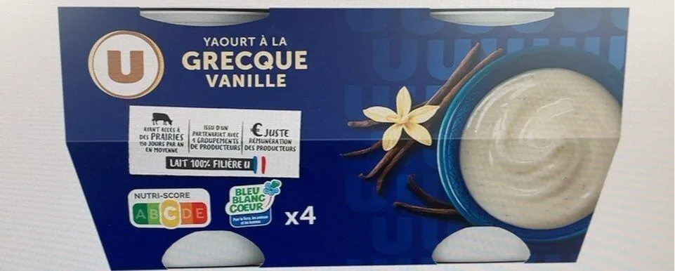 Yaourt à la grecque vanille 4X150g