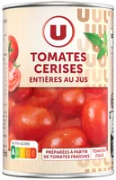 Tomates cerises entières au jus - Boîte de 240g net égoutté