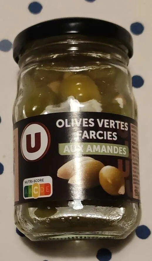 Olives vertes farcies aux amandes entières 120g