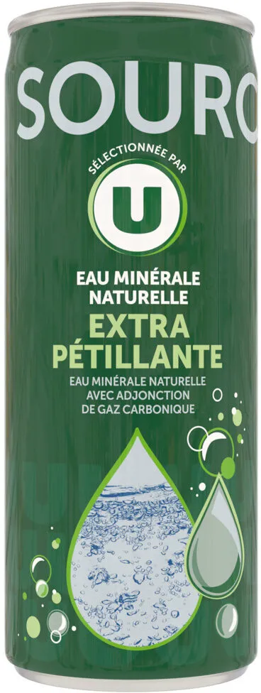 Eau minérale naturelle extra pétillante