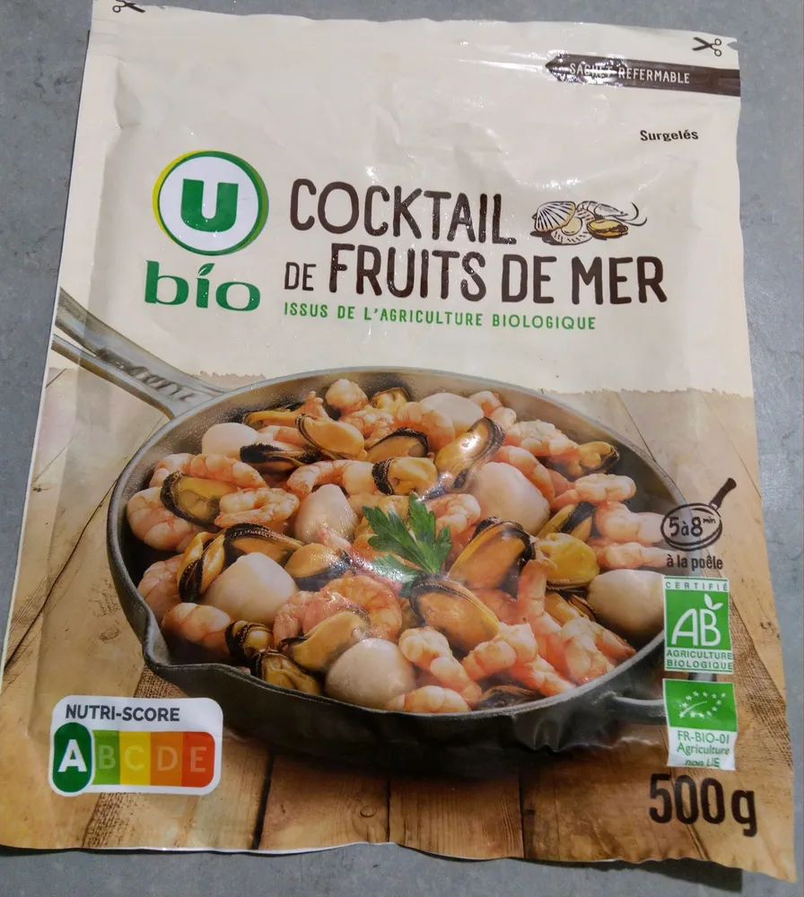 Cocktail de fruits de mer surgelé 500g