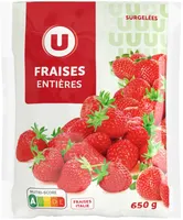 Fraises entières surgelées 650g