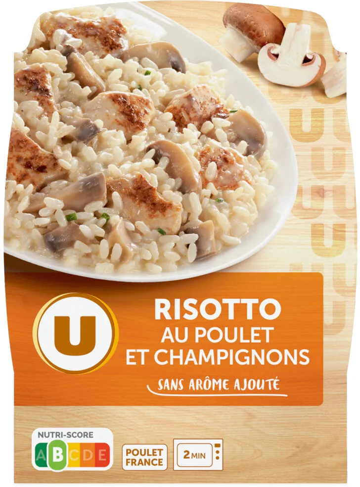 Plat cuisiné individuel Risotto Poulet Champignons, 280g
