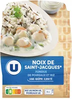 Saint jacques fondue poireaux riz 280g
