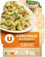 Conchiglie au poulet sauce au pesto
