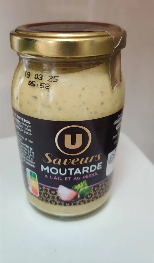 Moutarde à l'ail et au persil 210g