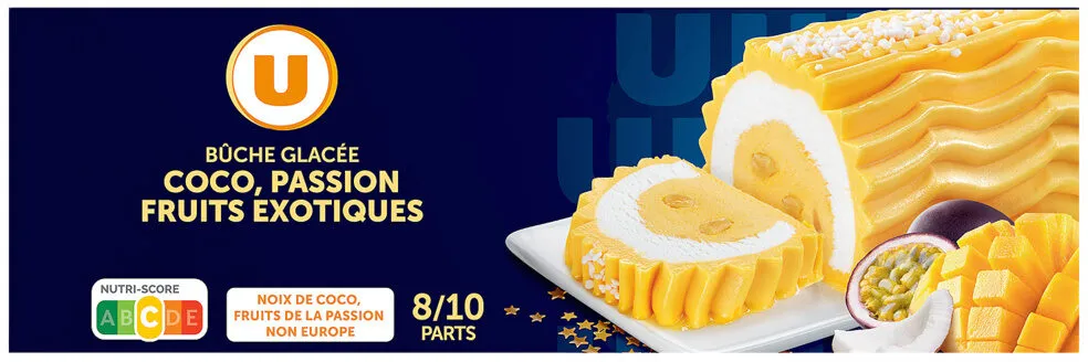 Bûche glacée coco passion exotiques 545g - 6/8 parts