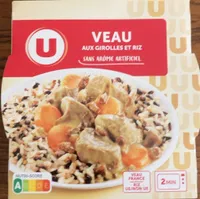 Plat cuisiné Veau aux girolles et son riz barquette micro-ondable 300g