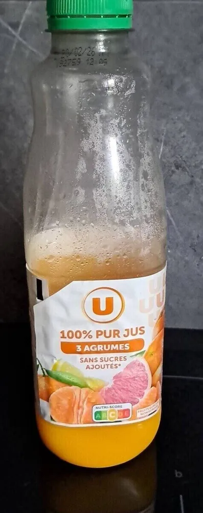Pur jus 3 agrumes pet 1 litre