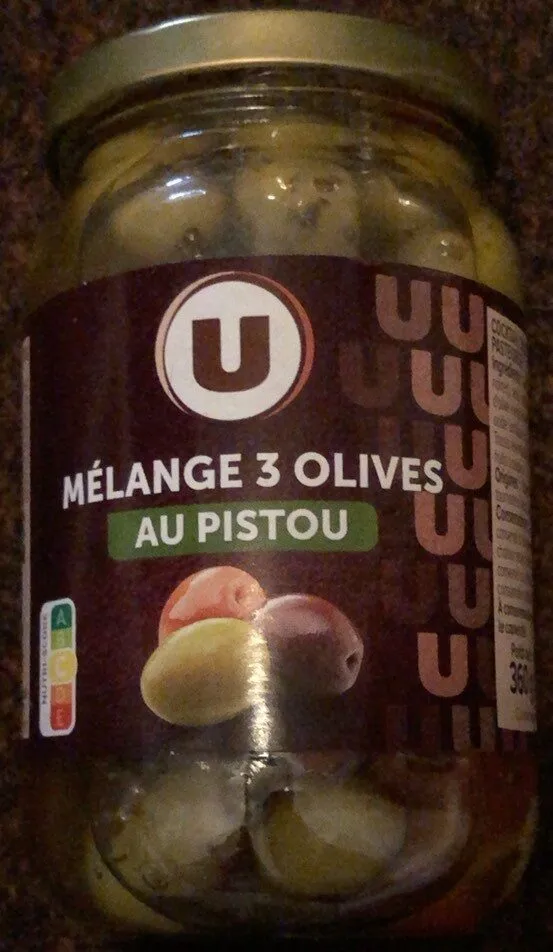 Mélange 3 olives au pistou bocal 200g