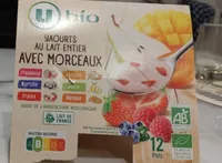 Yaourt brassé aux morceaux de fruits 12x125g