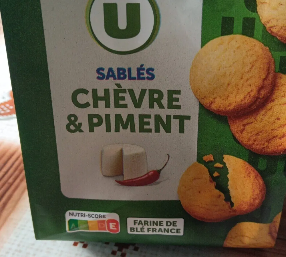 Sablés chèvre et piment