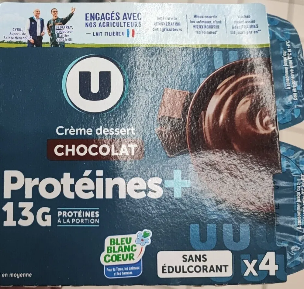 Crème dessert protéinée chocolat